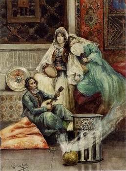 unknow artist Arab or Arabic people and life. Orientalism oil paintings 617